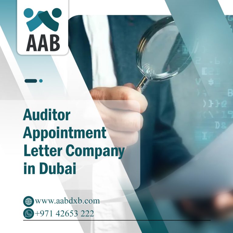 Auditor Appointment Letter Company in Dubai